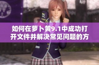 如何在萝卜黄9.1中成功打开文件并解决常见问题的方法