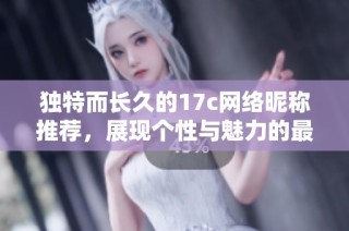 独特而长久的17c网络昵称推荐，展现个性与魅力的最佳选择