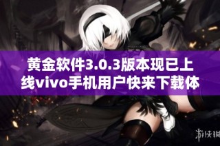 黄金软件3.0.3版本现已上线vivo手机用户快来下载体验吧！