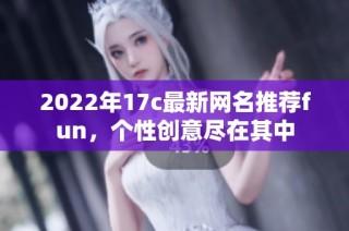 2022年17c最新网名推荐fun，个性创意尽在其中