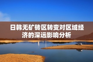 日韩无矿砖区转变对区域经济的深远影响分析