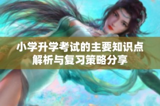 小学升学考试的主要知识点解析与复习策略分享