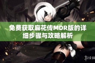 免费获取麻花传MDR版的详细步骤与攻略解析