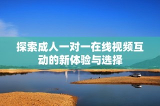 探索成人一对一在线视频互动的新体验与选择