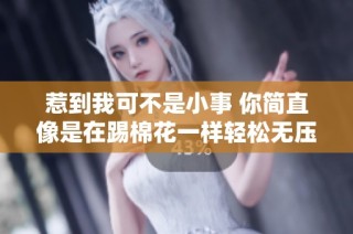 惹到我可不是小事 你简直像是在踢棉花一样轻松无压力