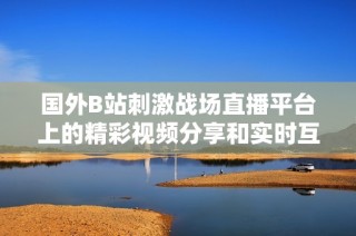 国外B站刺激战场直播平台上的精彩视频分享和实时互动体验