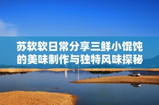 苏软软日常分享三鲜小馄饨的美味制作与独特风味探秘