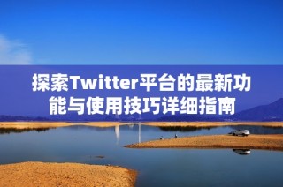 探索Twitter平台的最新功能与使用技巧详细指南