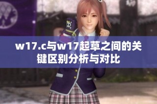 w17.c与w17起草之间的关键区别分析与对比