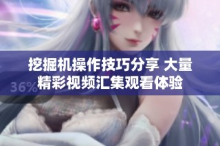 挖掘机操作技巧分享 大量精彩视频汇集观看体验