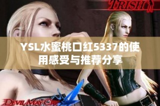YSL水蜜桃口红5337的使用感受与推荐分享