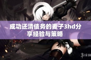 成功还清债务的麦子3hd分享经验与策略 