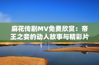 麻花传剧MV免费欣赏：帝王之妾的动人故事与精彩片段
