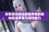 探索麻豆精品影视带来的独特视觉享受与独特魅力