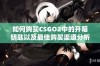 如何购买CSGO2中的开箱钥匙以及最佳购买渠道分析