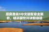 厨房激战5中文版配音全解析，畅玩餐饮对决新体验