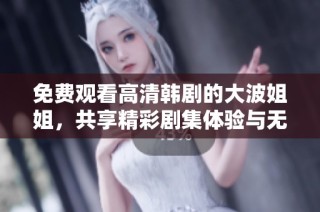 免费观看高清韩剧的大波姐姐，共享精彩剧集体验与无限乐趣