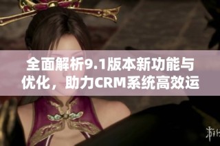 全面解析9.1版本新功能与优化，助力CRM系统高效运作