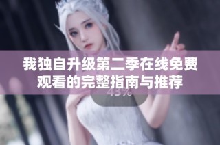 我独自升级第二季在线免费观看的完整指南与推荐