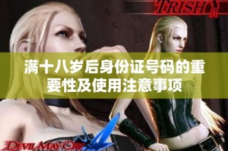 满十八岁后身份证号码的重要性及使用注意事项
