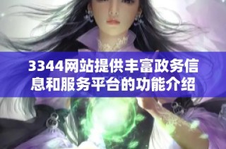3344网站提供丰富政务信息和服务平台的功能介绍