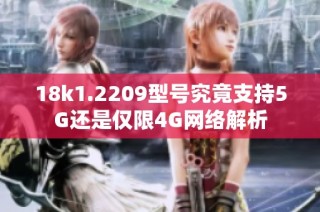 18k1.2209型号究竟支持5G还是仅限4G网络解析