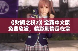 《财阀之权2》全新中文版免费欣赏，精彩剧情尽在掌握中