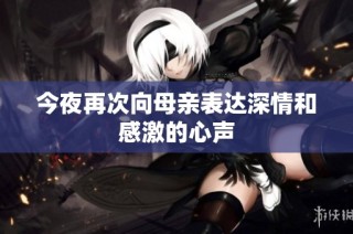 今夜再次向母亲表达深情和感激的心声