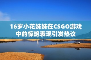 16岁小花妹妹在CSGO游戏中的惊艳表现引发热议