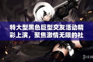 特大型黑色巨型交友活动精彩上演，聚焦激情无限的社交体验