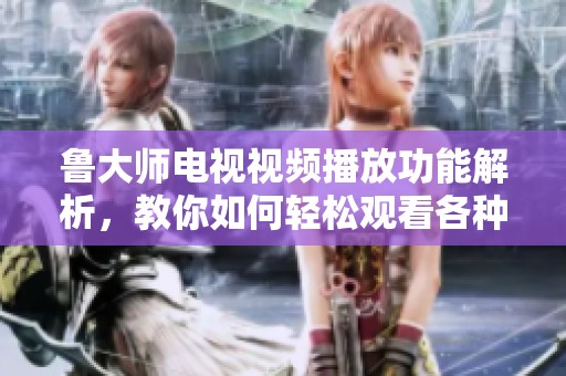 鲁大师电视视频播放功能解析，教你如何轻松观看各种精彩内容