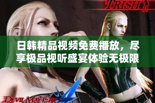 日韩精品视频免费播放，尽享极品视听盛宴体验无极限