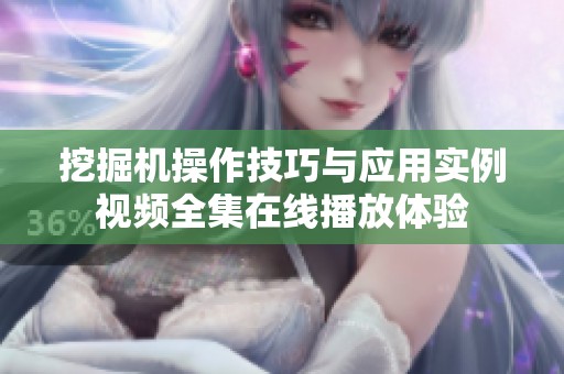 挖掘机操作技巧与应用实例视频全集在线播放体验