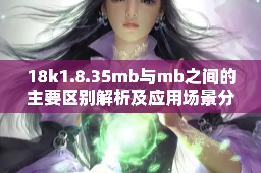 18k1.8.35mb与mb之间的主要区别解析及应用场景分析