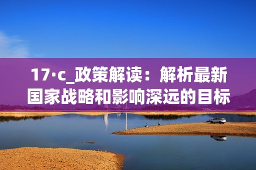 17·c_政策解读：解析最新国家战略和影响深远的目标依据