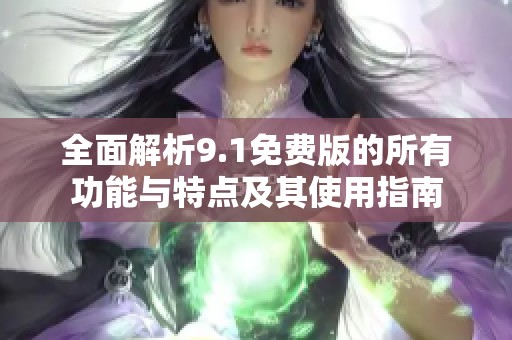 全面解析9.1免费版的所有功能与特点及其使用指南