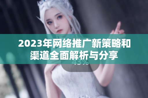 2023年网络推广新策略和渠道全面解析与分享