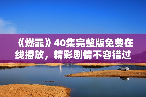 《燃罪》40集完整版免费在线播放，精彩剧情不容错过！