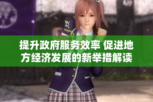 提升政府服务效率 促进地方经济发展的新举措解读