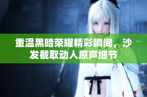 重温黑暗荣耀精彩瞬间，沙发截取动人原声细节