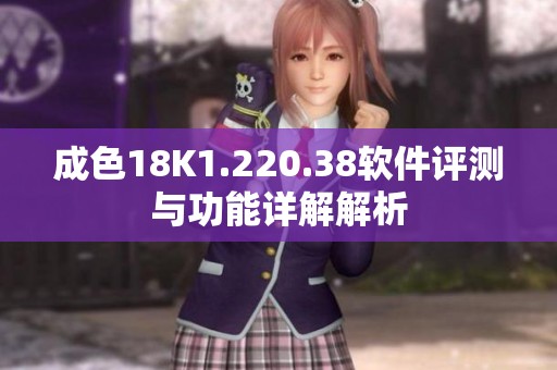 成色18K1.220.38软件评测与功能详解解析