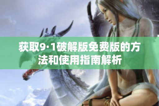 获取9·1破解版免费版的方法和使用指南解析