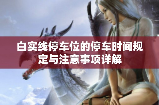 白实线停车位的停车时间规定与注意事项详解
