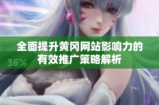 全面提升黄冈网站影响力的有效推广策略解析