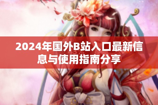 2024年国外B站入口最新信息与使用指南分享