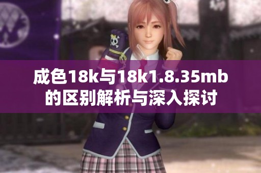 成色18k与18k1.8.35mb的区别解析与深入探讨