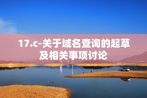 17.c-关于域名查询的起草及相关事项讨论