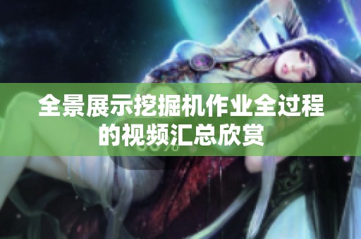 全景展示挖掘机作业全过程的视频汇总欣赏