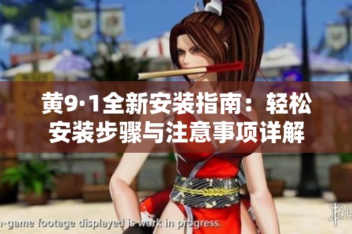 黄9·1全新安装指南：轻松安装步骤与注意事项详解