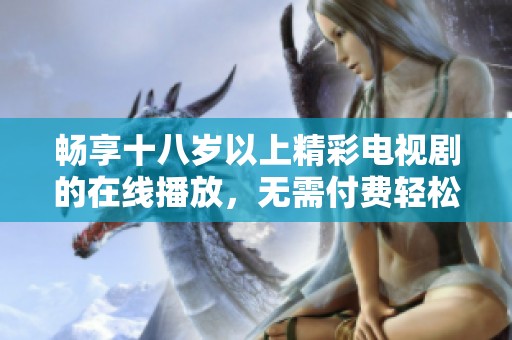 畅享十八岁以上精彩电视剧的在线播放，无需付费轻松观看